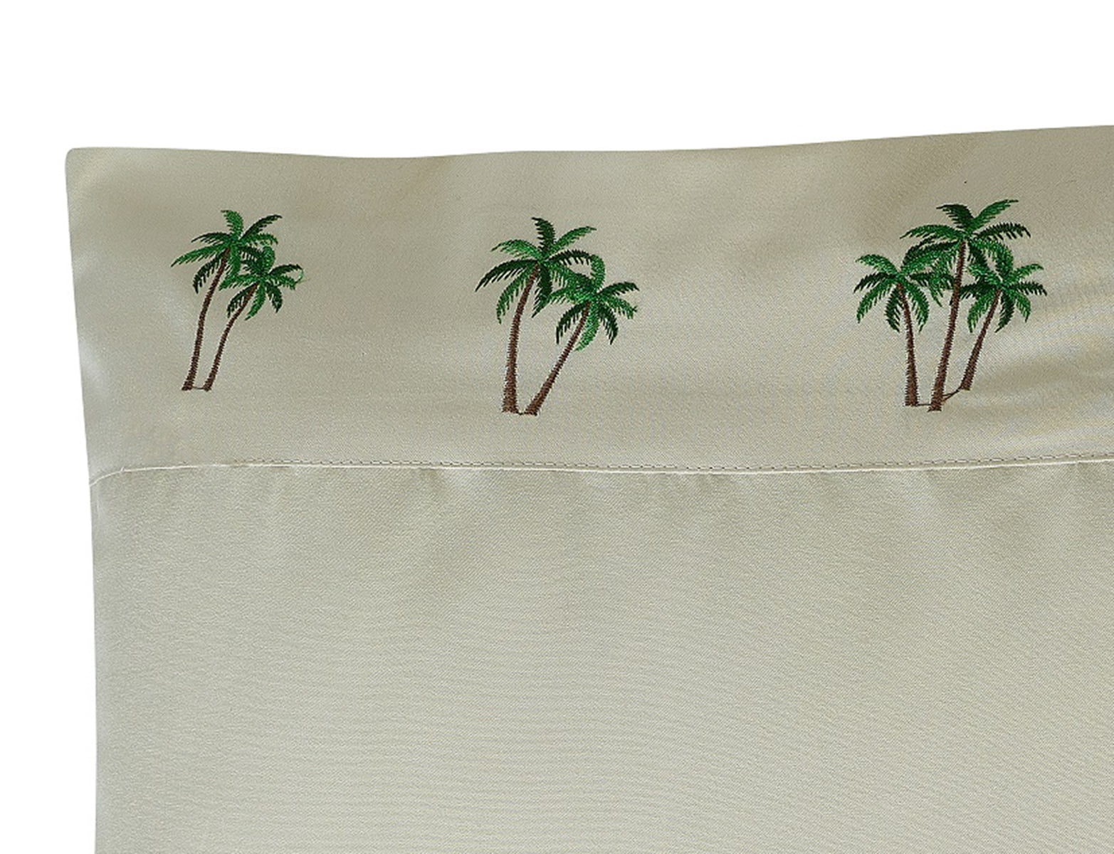 Embroidered Palm Tree Grove Sheet Set Twin