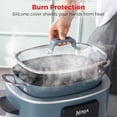 thumbnail image 3 of czcpp-Silicone Lid Handle Cover Compatible with Ninja Crockpot Slow Cooker - Heat-Resistant Handle Sleeve, Holder, Grip Accessories for Ninja Foodi Possiblecooker Pro, 2 Pack, 3 of 4