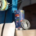 thumbnail image 3 of 20 oz Slim Tumblers Mushroom Coffee Tumblers with Lid and Straw,Stainless Steel Vacuum Insulated Insulated Tumbler Gifts for Fathers Husband, 3 of 7