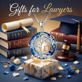 thumbnail image 5 of Lady Justice Necklace Sterling Silver Scales of Justice Jewelry Lawyer Graduation Gifts, 5 of 5
