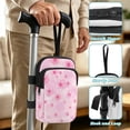 thumbnail image 5 of COEQINE Zippered Crutch Bag Broken Leg Crutch Bag Lovely Cherry Blossom Forearm Crutch Storage Organizer, Walking Cane Pouch, Lightweight Organizer Pouch, for Women Men, 5 of 7