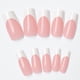 thumbnail image 2 of 120pcs White French Tip Press on Nails Medium Square Fake Nails Nude False French Tip Nail, 2 of 5