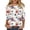 #0178-Red, variant on Uootdi Patriotic Tees for Women USA Flag Floral Print 3/4 Sleeve Top Soft Breathable Independence Day Outfits Gift