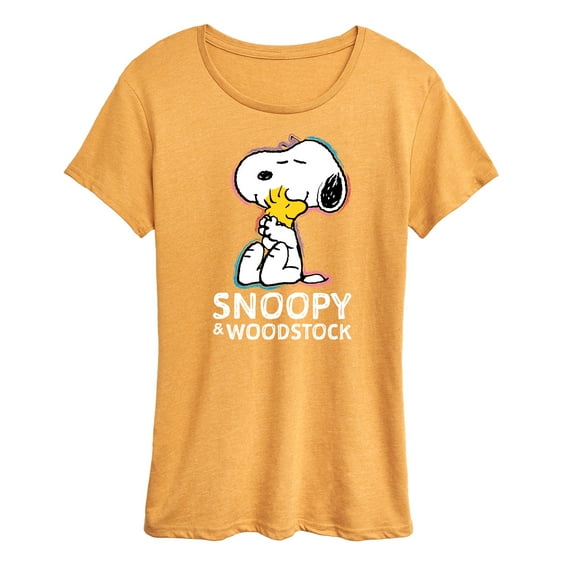 Peanuts - Snoopy And Woodstock - Women's Short Sleeve Graphic T-Shirt