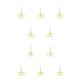 thumbnail image 3 of Vogacara Pinzas para cutículas de uñas, tijeras de acero inoxidable, galvanoplastia, resistente al desgaste, recortador de cejas, pinzas para Verde degradado 10Conjunto, 3 of 6