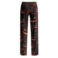 thumbnail image 4 of Halloween Pajama Pants Women Funny Halloween Print Stretch Comfy Lounge Pants Casual Sleepwears, 4 of 5