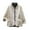 White, variant on WREESH Womens Fashion Fleece Jackets Faux Fuzzy Pullover Fake Two Piece High Neck Sweater and Button Jacket Outerwear Thicken Soft Warm Top Coat Coffee