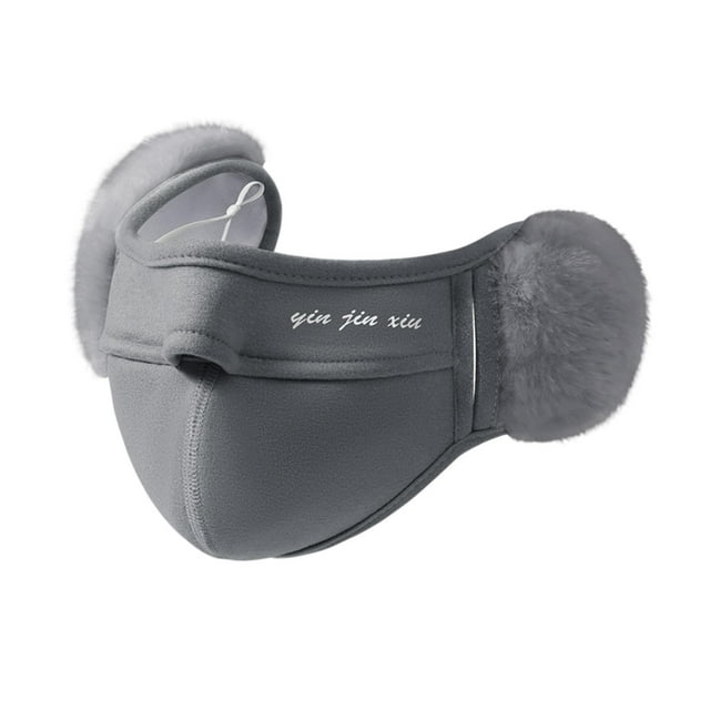 Abbracc Cache-Oreilles Respirant Demi-Visage pour Camping Randonnée Cyclisme Gris Clair