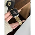 thumbnail image 3 of Curved metal Apple watch strap, 38mm 40mm 41mm 42mm 44mm 45mm Unisex Bands,Apple Watch Strap for Series SE 1-9, 3 of 5