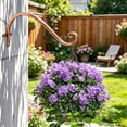 thumbnail image 6 of Outdoor Plants Hook Wall Bracket 12 in, Wrought Iron Hanging Basket Bracket for Flower Planter, Bird Feeder, Lanterns, Wind Chimes, Red, 6 of 6