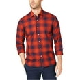 thumbnail image 4 of Men's Plaid Slim Fit Long Sleeve Shirt Cdm XL, 4 of 4
