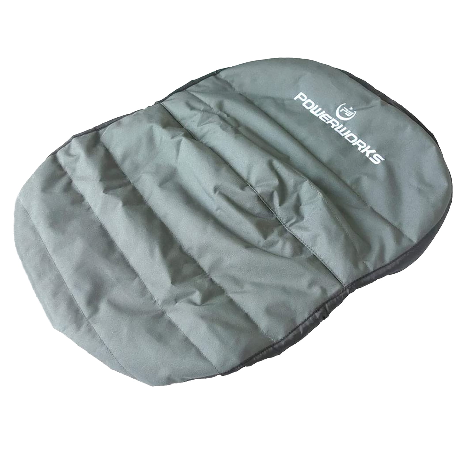 POWERWORKS Waterproof Deluxe Riding Lawn Mower Seat Cover, Medium, Black