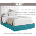 thumbnail image 4 of Mocassi Solid Bed Skirt 1-Piece, 1500 Thread Count Quality, Minimalist Design and Modern Look- Easy Care, Wrinkle and Stain Resistant, Twin, Tempo Teal, 4 of 5
