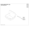 thumbnail image 3 of Kingston Brass Petra Galley KGCLWS221871 Cast Iron Single Bowl Wall Mount Utility Sink with Drain, White/Polished Chrome, 3 of 4