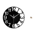 thumbnail image 1 of Reloj de pared grande,Reloj de pared acrílico silencioso y moderno,Reloj de pared grande para oficina,silencioso,fácil de leer y sencillo.,Figura de caballo,Adorno de caballo,escultura, 1 of 8