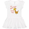 thumbnail image 3 of Inktastic My Meemaw Loves me- cute giraffe Girls Baby Dress, 3 of 5