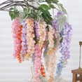 thumbnail image 4 of Artificial Flowers Silk Wisteria Vine Fake Silk Hanging Rattan Flower For Wedding Party Garden Outdoor Greenery Home Wall Decor, 4 of 10