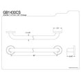 thumbnail image 2 of Kingston Brass GB1430CS 30 Pouces Bride Dissimulée Ada Barre d'Appui - Acier Inoxydable, 2 of 3