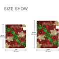thumbnail image 3 of Christmas Poinsettia Flower Mailbox Cover Magnetic Mailboxes Wraps Letter Post Box Cover Decorative Large Oversize 21x25 in Garden Yard Decor, 3 of 6