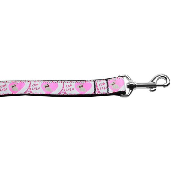 Pet Dog Cat Nylon Collar or Leash, "Oh La La Paris"