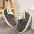 thumbnail image 6 of Chenyee Corduroy Fuzzy Slipper Booties for Women Men Platform Cozy Stylish Winter Slip On Fluffy House Shoe, 6 of 8