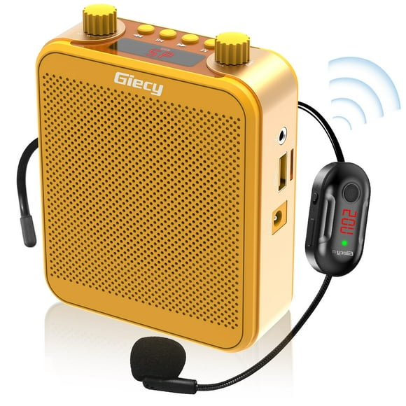 Amplificador de voz Giecy 30W portátil con micrófono inalámbrico