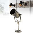 thumbnail image 2 of Portalámparas de pared Zhivalor estilo industrial retro E27 dorado, 2 of 8