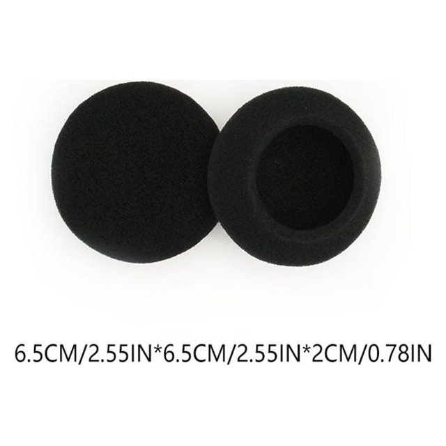 Langgg Coussinets d'Écouteurs Haute Élasticité, Cache-Oreilles Antibruit, Coussinets de Protection de Remplacement pour Écouteurs AKG K402 65MM 2ensemble