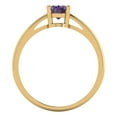 thumbnail image 4 of Solitaire Engagement Ring for Women - 1ct Simulated Alexandrite in 14K Yellow Gold Promise Ring, 4 of 6