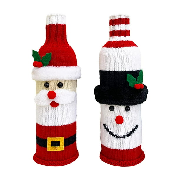 2 Fundas para Botellas de Vino, Fundas para Botellas de Vino, para Bar, Navidad