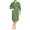 Loden Frost, variant on Men's 100% Cotton Robe Soft Zipper Bathrobes Short Sleeve Summer Kimono House Coat with Pockets (Navy Blue, 2XL)