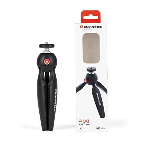 Manfrotto MTPIXIMII-B, PIXI Mini Trípode con Empuñadura para Cámaras d