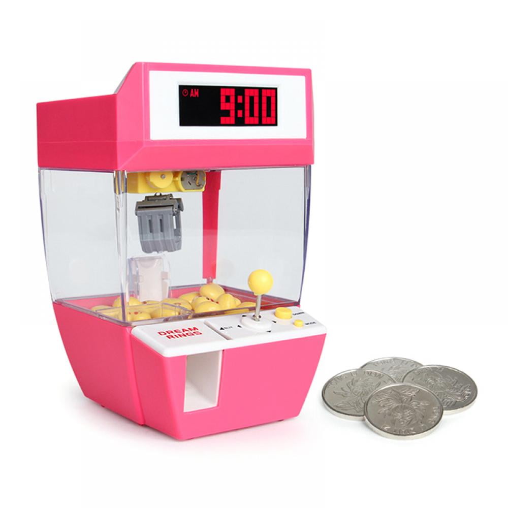 Claw Machine Game Electronic Prize Grabber Token Slot Toy Arcade Pink 