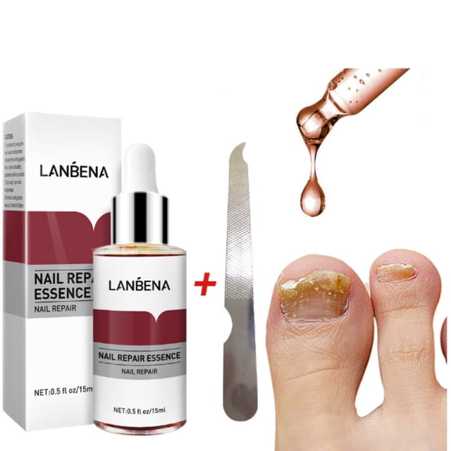 JFBUJC 1/2/3pcs Nail Repair Serum With Small File Nail Fungus Repair Treatment with Natural Ingredients
