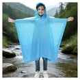 thumbnail image 2 of Raincoat for Boys Light Waterproof Girls Rain Jacket Reusable Rain Ponchos with Hood Girls Rain Jackets Size 5-10 Years, 2 of 4