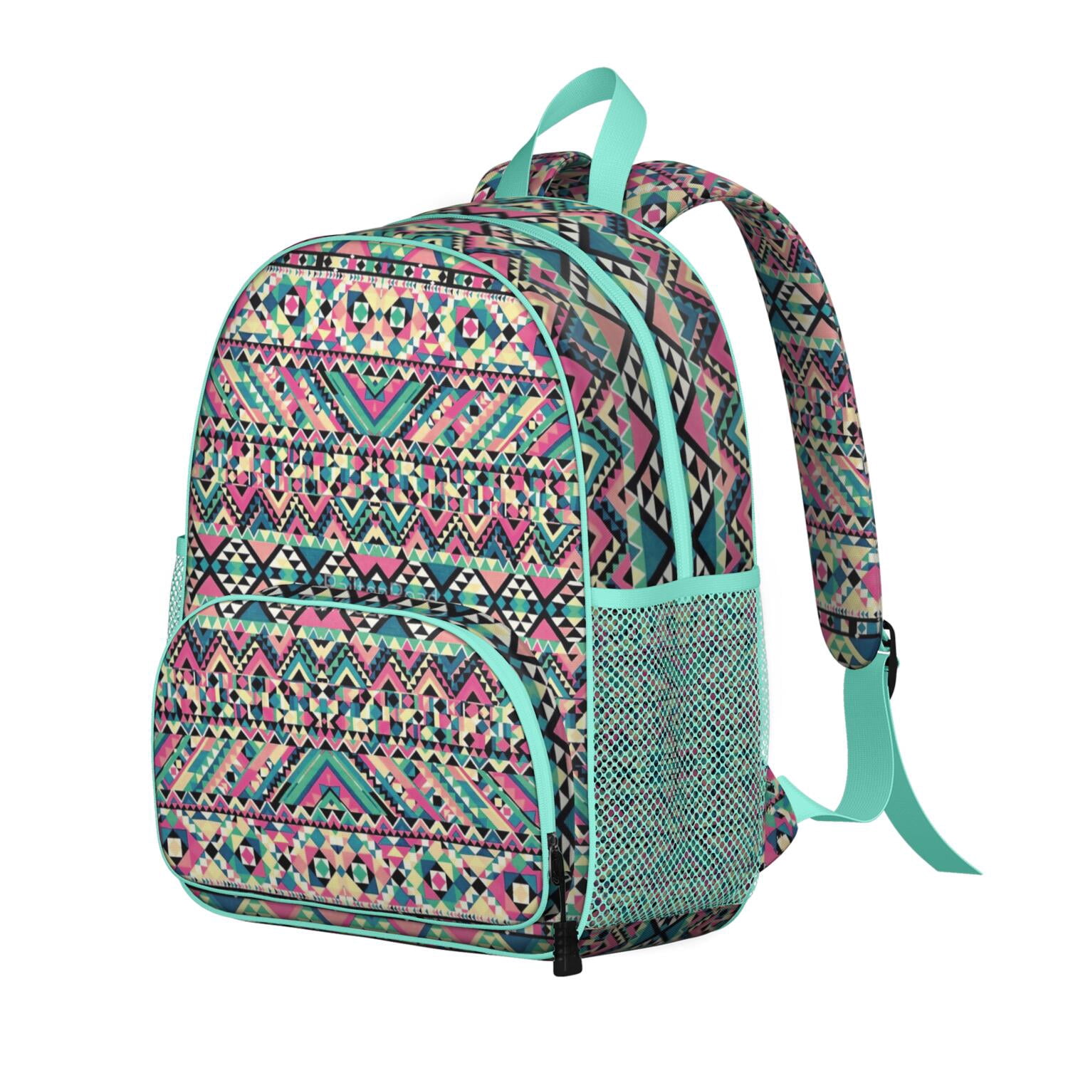 Aesthetic Cat Pattern Backpack - Spine-Friendly & Adjustable for Teens