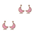 thumbnail image 3 of Pendientes Vintage en Forma de Luna Minnieouse Tejido, 3 of 6