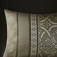 thumbnail image 6 of Home Essence Dennie 16 Piece Jacquard Complete Bedding Set With 2 Sheet Sets, Queen, Brown, 6 of 24