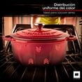 thumbnail image 2 of Olla de Hierro Fundido Esmaltado Ultrachef Horno Holandés 28 cm 6 Litros Rojo, 2 of 10