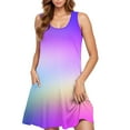 thumbnail image 3 of Amzcrzy Womens Casual Summer Dress Sleveless Scoop Neck Tank Dress Tie Dye Loose Flowy Beach Dress with Pockets Midi Sundress S-2XL, 3 of 4