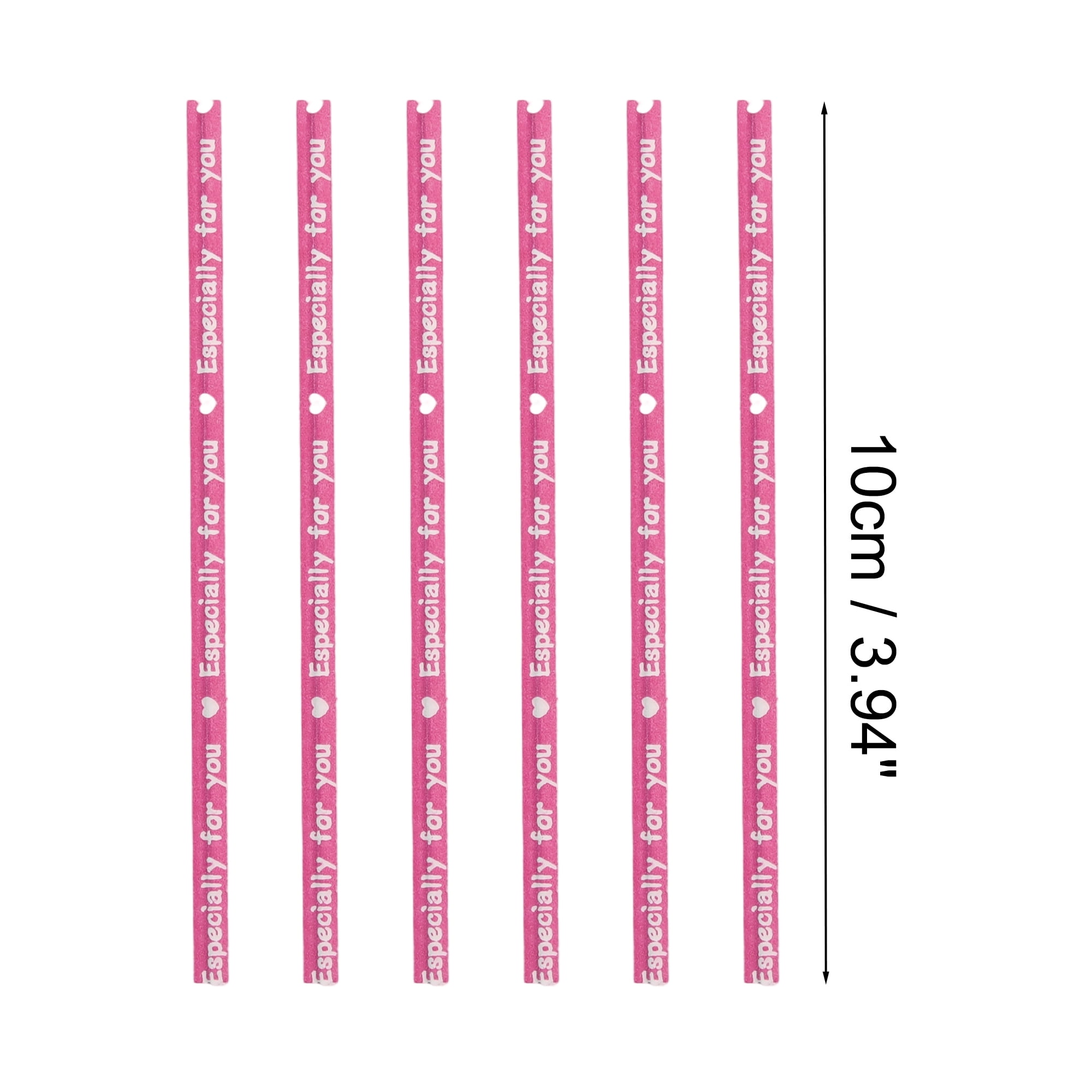 Unique Bargains Decorative Twist Ties for Gift Wrap and Crafts 700 Pcs Rose Red