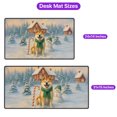 thumbnail image 5 of Hello Winter Vintage Akita Enjoys Snowy Day with Snowman Desk Mat Full Keyboard Mouse Pad Inu Dog Lover Large Mousepad - 12019, 5 of 5