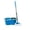 Blue, variant on Hanen Spin Mop and Bucket Set, Self-Wringing Mop with Dual Chamber Bucket & Dehydrator Basket, Stainless Steel Telescopic Handle, Absorbent Mop Head for Hardwood Floor & Tile
