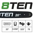 thumbnail image 6 of 8TEN 20" Chainsaw Bar & Chain .058 13/40 78DL for Husqvarna MK1010349, 6 of 8