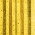 thumbnail image 1 of Ahgly Company Machine Washable Indoor Square Solid Yellow Modern Area Rugs, 7' Square, 1 of 4