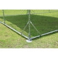 thumbnail image 6 of Large metal chicken coop upgrade three support steel wire impregnated plastic net cage, Oxford cloth silver plated waterproof UV protection, duck rabbit sheep bird outdoor house 9.2'W x 18.7'L x 6.5', 6 of 7