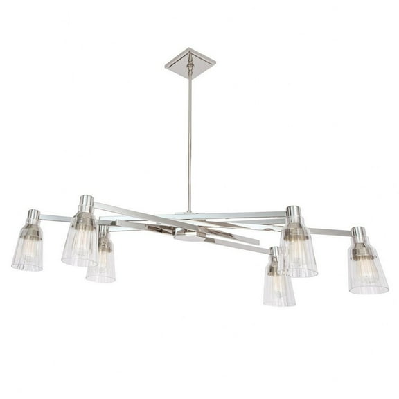 Norwell Lighting - Carnival - 6 Light Chandelier In Modern Style-9 Inches