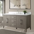 thumbnail image 2 of Vanity Art 60” Single Sink Bathroom Vanity Cabinet with Engineered Marble Countertop, 2 of 13