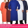 thumbnail image 3 of Delantal para hornear Ounissouiy de manga larga impermeable para hombres y mujeres verde, 3 of 6