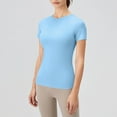 thumbnail image 6 of Mittory Women's Crew Neck Short Sleeve Breathable Tops Basic Slim Fit Going Out T Shirt, 6 of 6